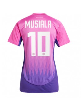 Billige Tyskland Jamal Musiala #10 Bortedrakt Dame EM 2024 Kortermet Billige Tyskland Jamal Musiala #10 Bortedrakt Dame EM 2024 Kortermet